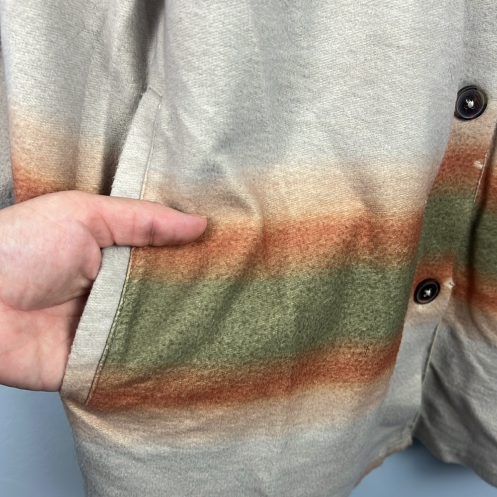 Free People Ruby Button Down Shirt Jacket Shacket… - image 5